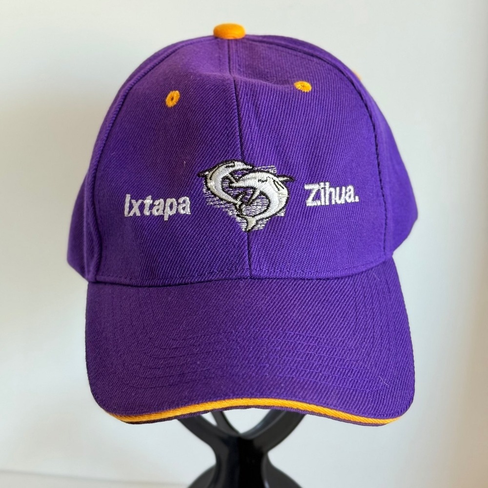 Purple Baseball Cap Ixtapa Zihua Mexico Embroidered Adjustable Hat Men Strapback